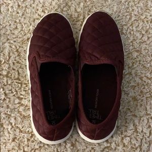 Burgundy Red Slip Ons